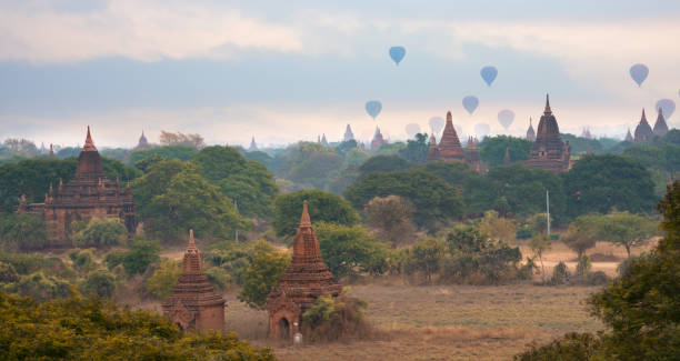 istock Beautiful landscape Pagoda in Bagan Mandalay Myanmar 827088936