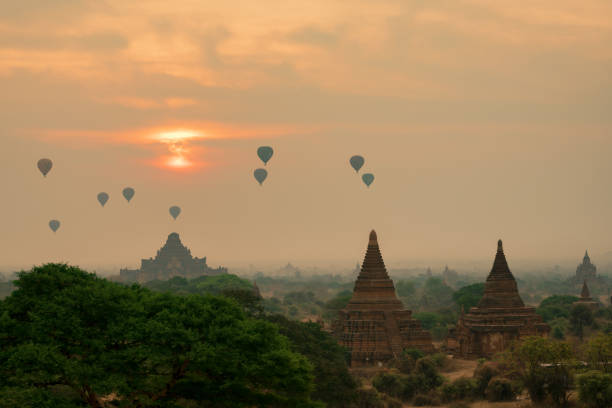 istock Beautiful landscape Pagoda in Bagan Mandalay Myanmar 827088988