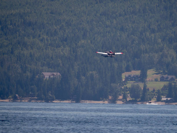 istock Fire tanker gets water from lake 827096286