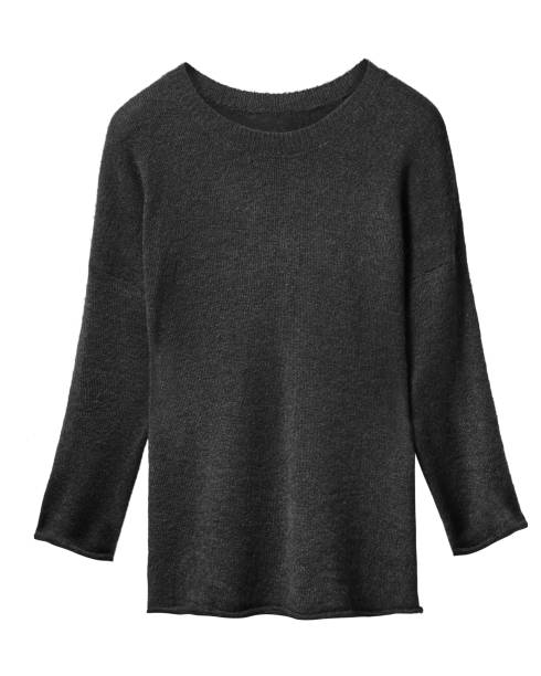 istock Classic black woman sweater isolated on white 827099544