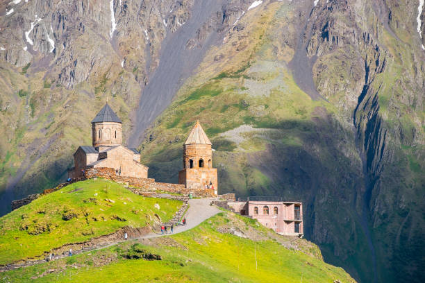 istock Gergeti Trinity Church in Georgia 827101078