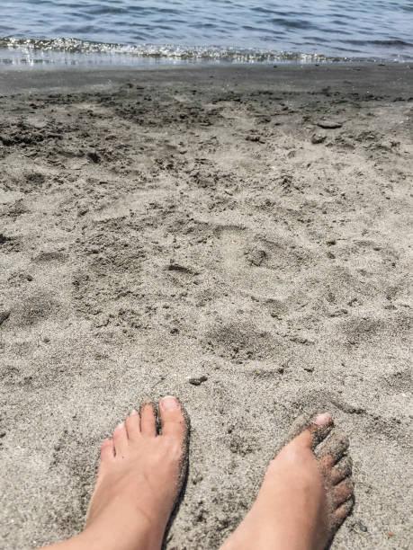 istock feet on a sandy beach in summer 827102984