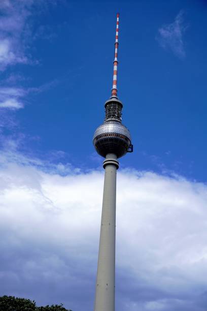 istock Berlin Fernsehturm with clouds and trees 827106460