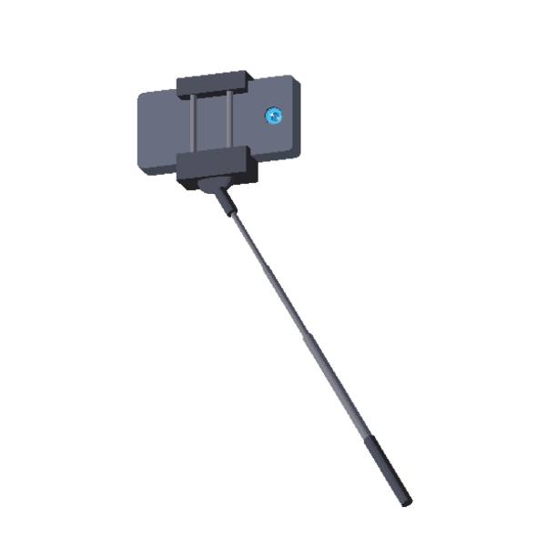 selfie stick - einbeinstativ selfie selbstportrait-tool - einbeinstativ stock-grafiken, -clipart, -cartoons und -symbole