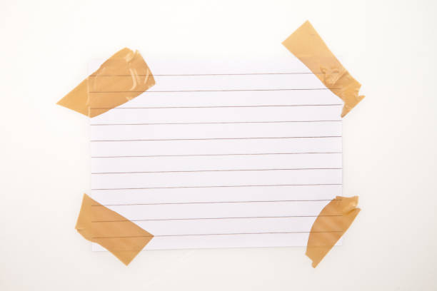 istock Blank page with adhesive tape 827118898