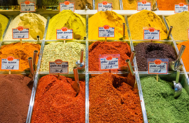 istock Spice in Egyptian bazaar, Istambul,Turkey 827125938