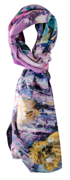 istock scarf summer. multicolored scarf. Scarf top view 827126016