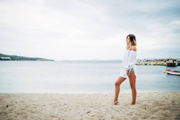 istock Woman on vacation in Greece 827154644