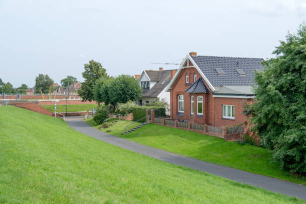 istock Ditzum at the river ems in germany 827157534