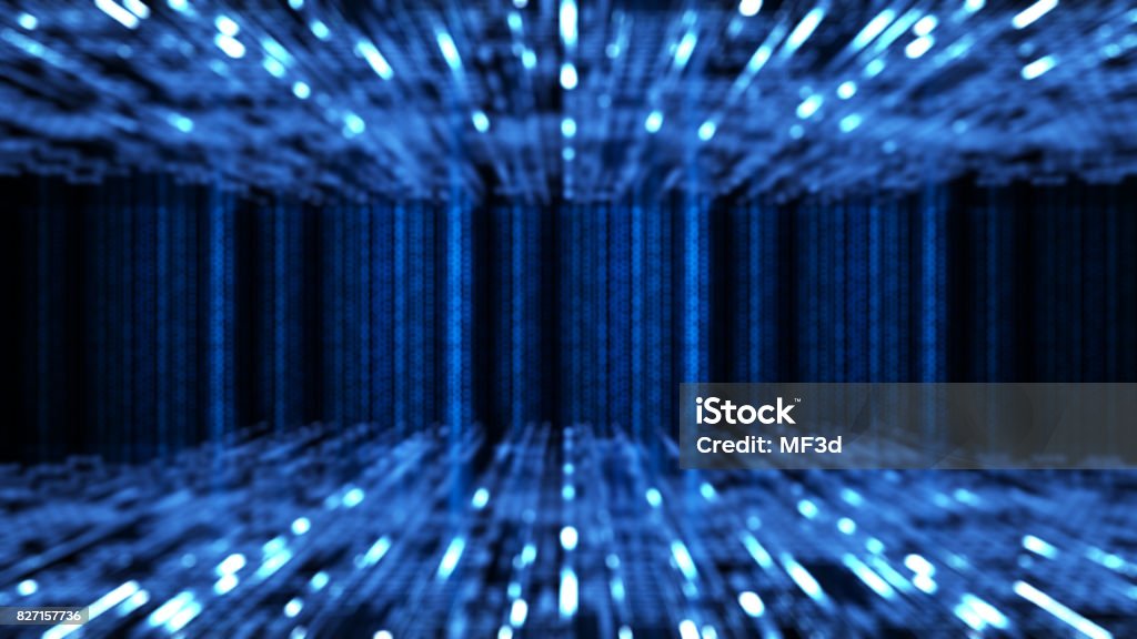 Abstract Binary Code Background Stock Photo - Download Image Now ...