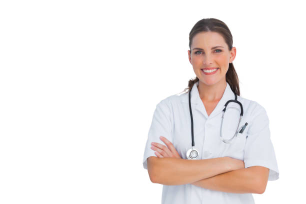 istock Happy nurse smiling at camera 827158688