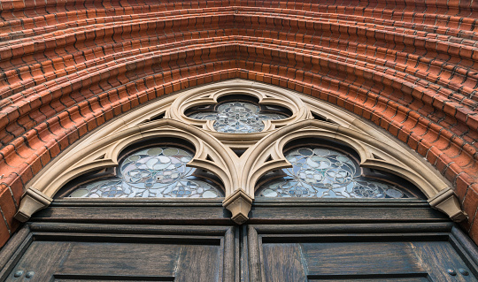 Entrance of Saint Jakobi Church in Luebeck, Germany
