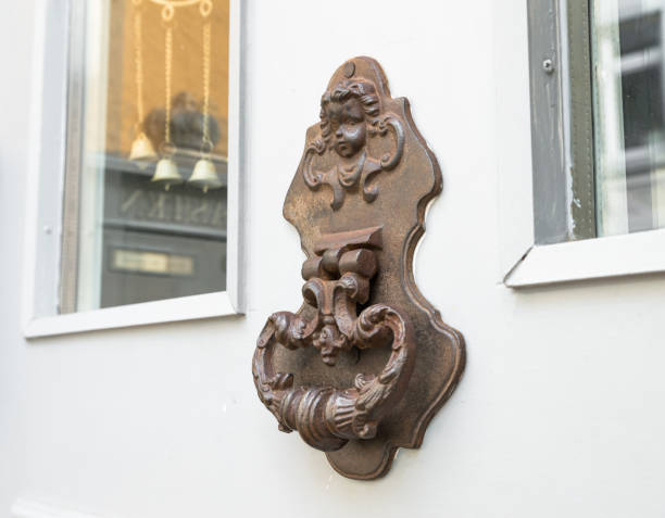 istock Old vintage door knocker 827166702