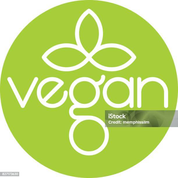 Vegan Vector Logo Icon Design Stock Illustration - Download Image Now - Logo, Vegan Food, Sustainable Resources