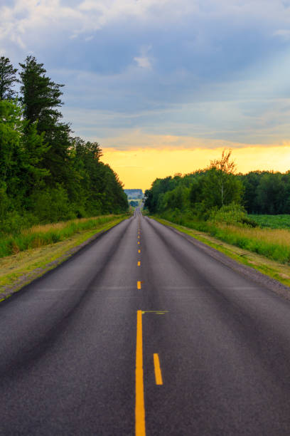 istock Country highway in a Wisconsin July 827177272