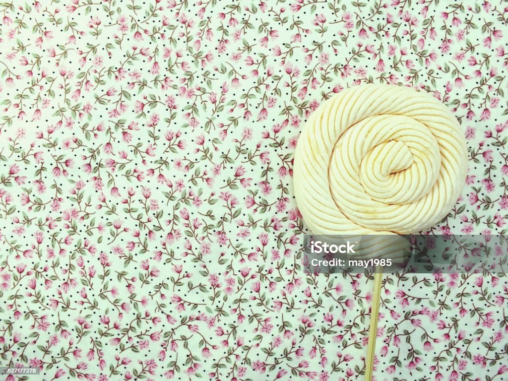 marshmallow lollipop on colorful background Arts Culture and Entertainment Stock Photo