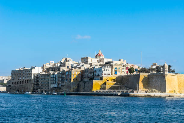 istock Embankments of Malta with berths 827179548