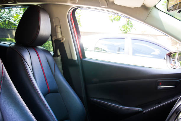 istock Black car seat - car Interior 827179832