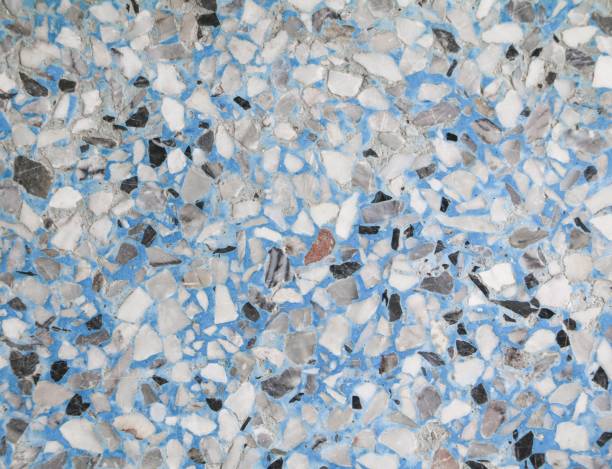 istock Terrazzo floor, Marble surface stone wall retro styled texture pattern, and color  for background 827187896