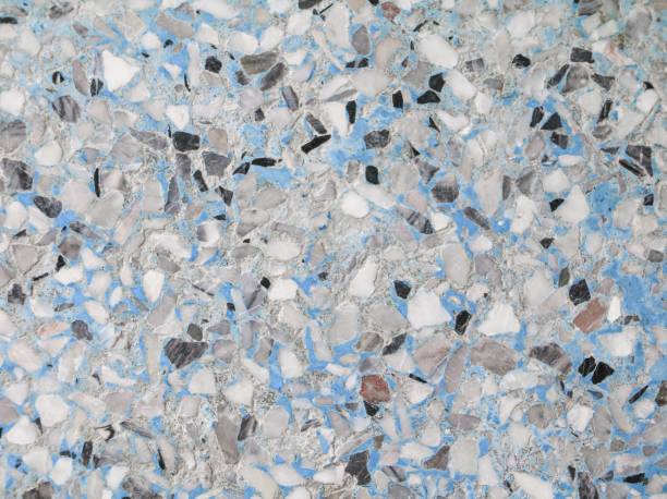 istock Terrazzo floor, Marble surface stone wall retro styled texture pattern, and color  for background 827187902