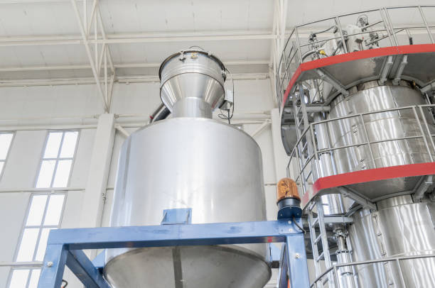 istock factory for the production of pet plastic granules 827191378