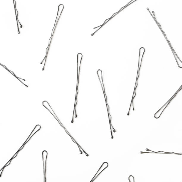 istock Bobby pins / hairpins on the white background 827198602