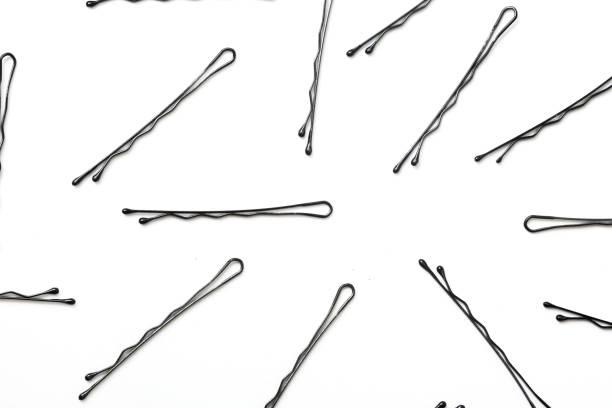 istock Bobby pins / hairpins on the white background 827198608