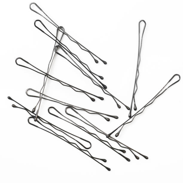 istock Bobby pins / hairpins on the white background 827200652