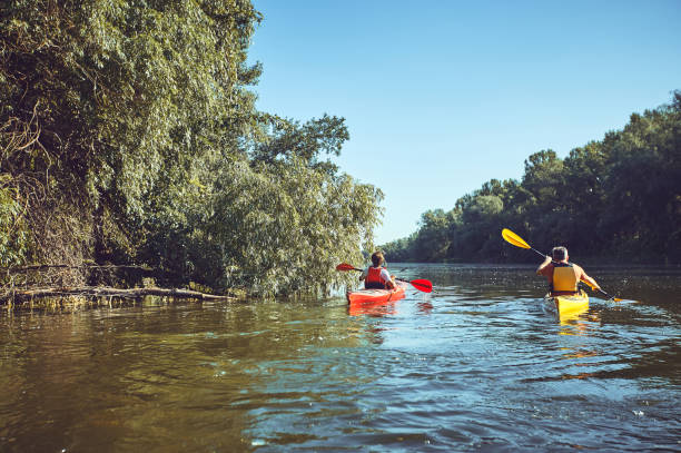 istock A canoe trip on the river in the summer. 827201394