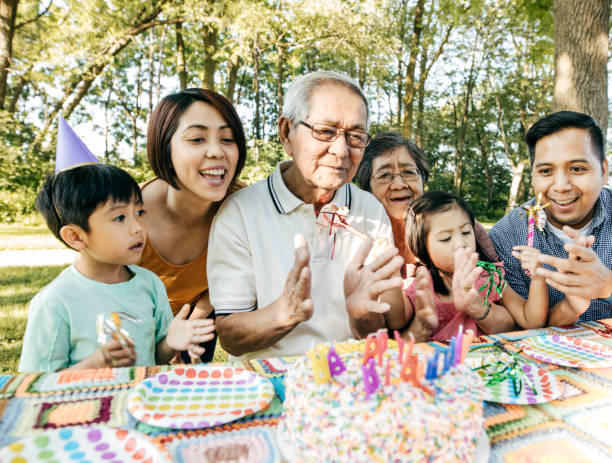 istock Celebrating birthday with family 827211122