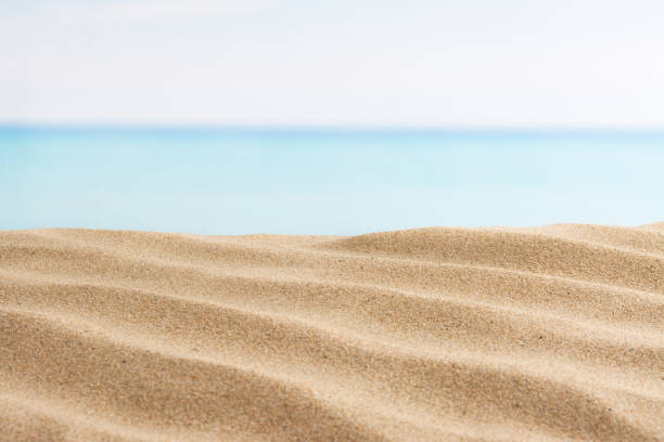 istock sea and sand on the beach, summer background 827212102