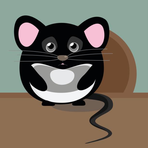 Ilustración de Resumen Lindo Gris Triste Del Ratón Simpático Personaje Para  Ilustración De Los Niños y más Vectores Libres de Derechos de Animal -  iStock