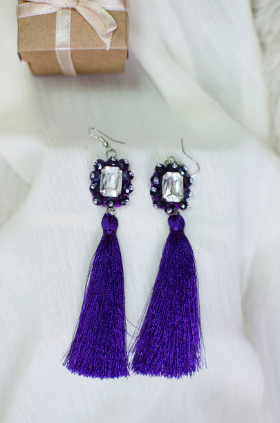 istock Handmade tassels earrings. 827219580