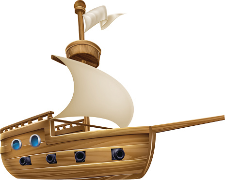 Último cubrir Ecología Ilustración de Barco De Vela De Dibujos Animados y más Vectores Libres de  Derechos de Goleta - Barco de vela - Goleta - Barco de vela, Buque, Cañón -  Artillería - iStock