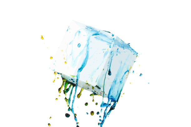 istock Color paint splash background, liquid cloud ink abstract isolated 827220284