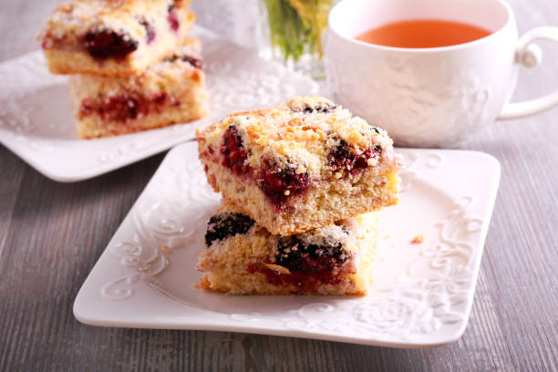 istock Blackberry, coconut and oat bars 827230976