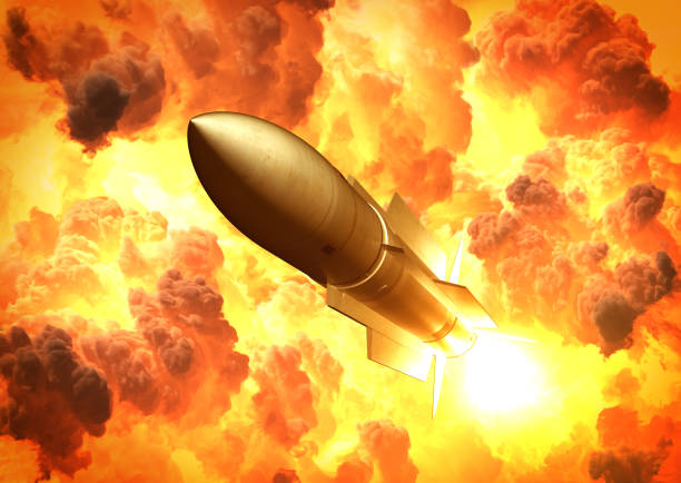 wystrzelenie rakiety w chmurach ognia - violent wind zdjęcia i obrazy z banku zdjęć