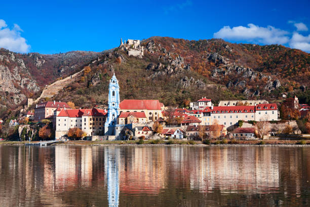 istock Autumn view of Durnstein, Wachau valley, Austria 827250130