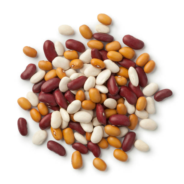 istock Heap of mixed organic colorful beans 827262744