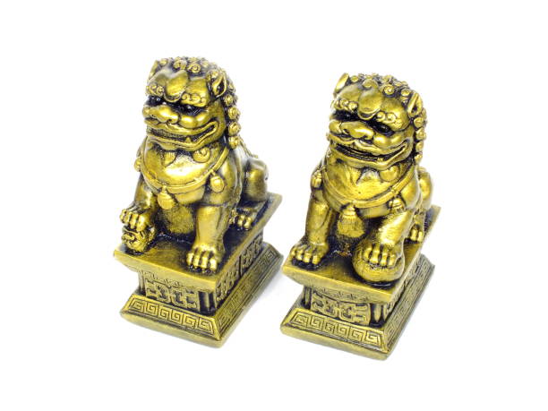 istock chinese imperial lion statue isolated on white background 827263536