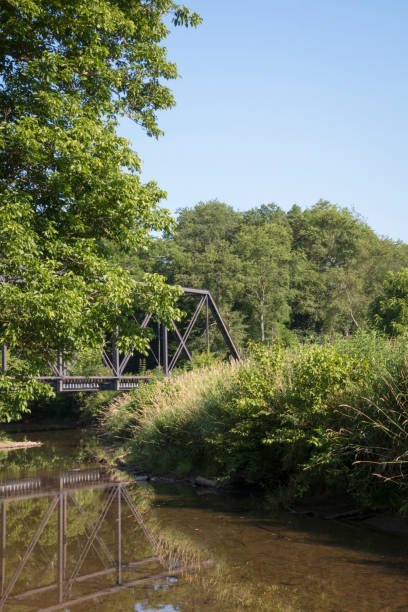 istock Abandoned Railroad Bridge - Portrait 827289418