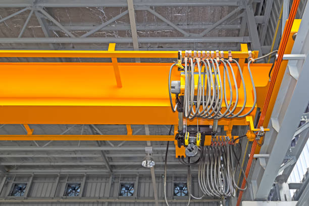 istock Overhead Crane Factory 827289458
