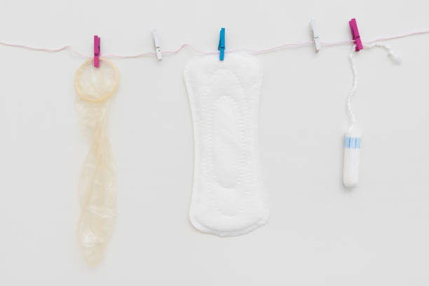 antykoncepcja i higiena intymna kobiet, zdrowie - menstruation tampon gynecological examination sex zdjęcia i obrazy z banku zdjęć