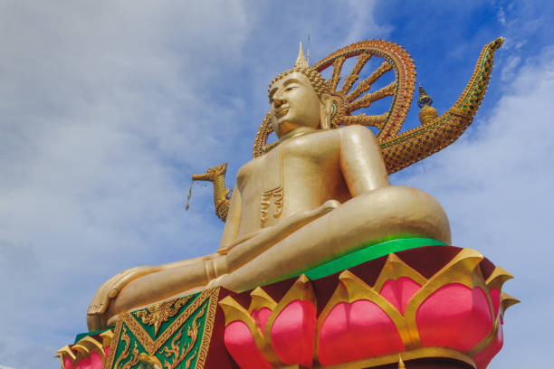 istock Big Buddha statue at Wat Pra Yai (Koh Farn) in Koh Samui, Thailand 827313394