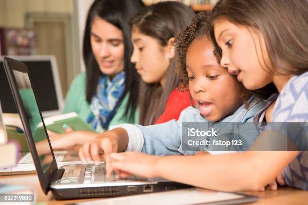Computer Coding Children Elementaryage Children Learn Computer Coding In School Stock Photo ...