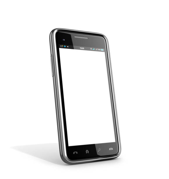 istock New black smartphone on a white background. 3D illustration 827323612