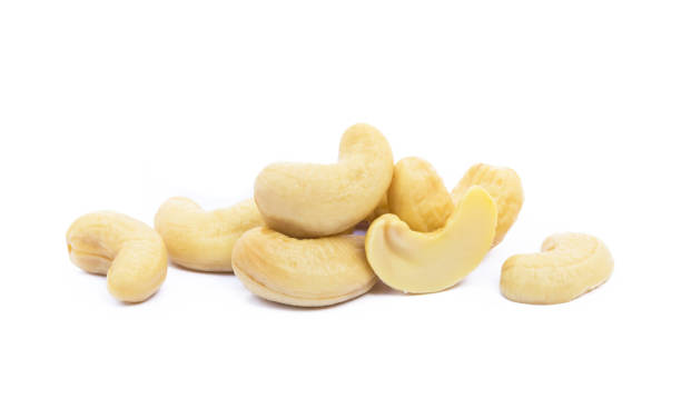 istock Roasted cashew nuts isolated on white background 827338006