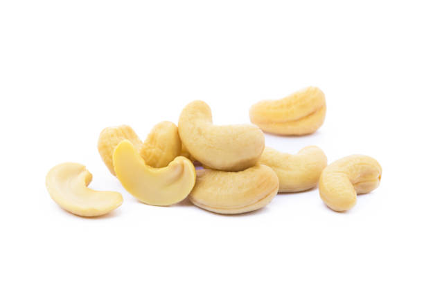 istock Roasted cashew nuts isolated on white background 827338152