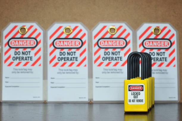 istock Lock out & Tag out , Lockout station,machine - specific lockout devices and lockout point 827348530