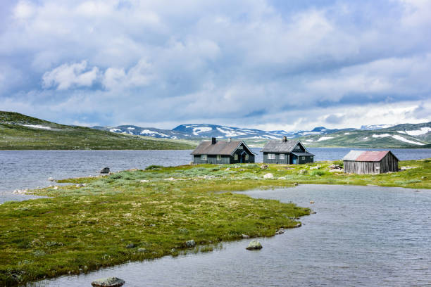 istock Lakeside village in highland 827352544